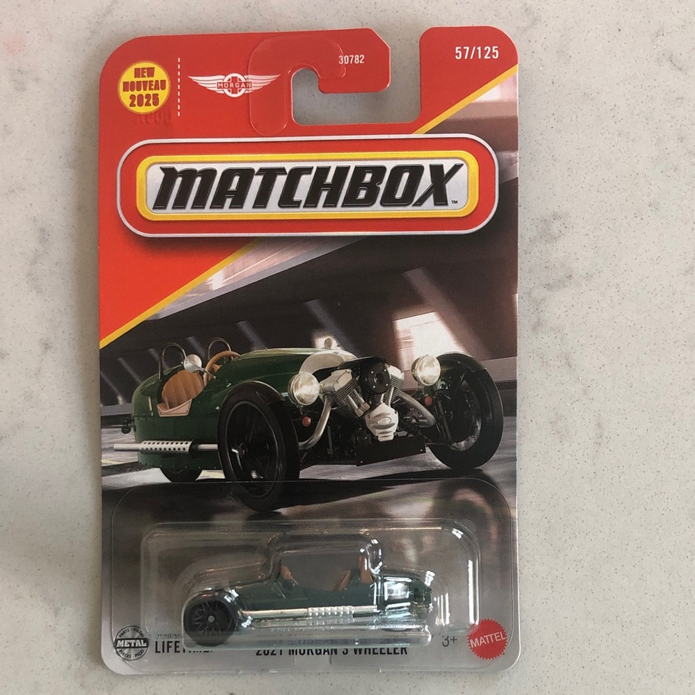 Mattel Matchbox Green Morgan 3 Wheeler